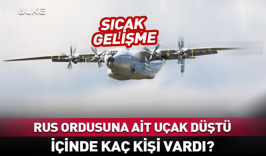 Rus ordusuna ait uçak düştü