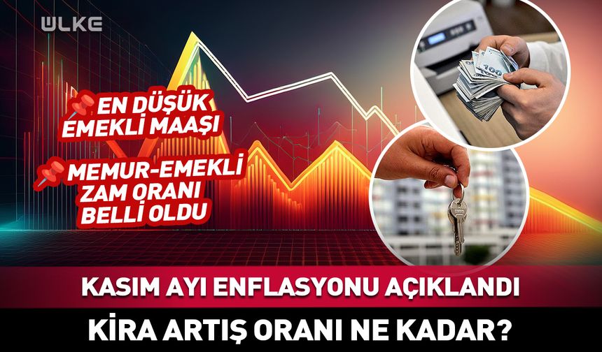 Kasım ayı enflasyonu açıklandı! İşte Memur ve emeklinin 5 aylık zam oranı...