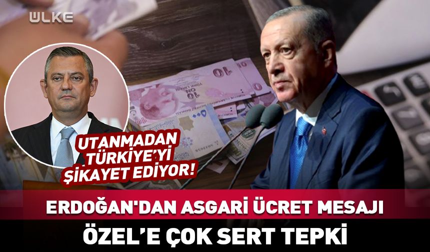 Erdoğan'dan asgari ücret açıklaması!