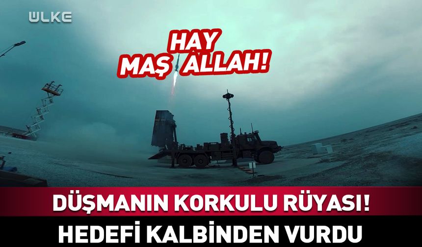 HİSAR-A hedefi tam isabetle vurdu