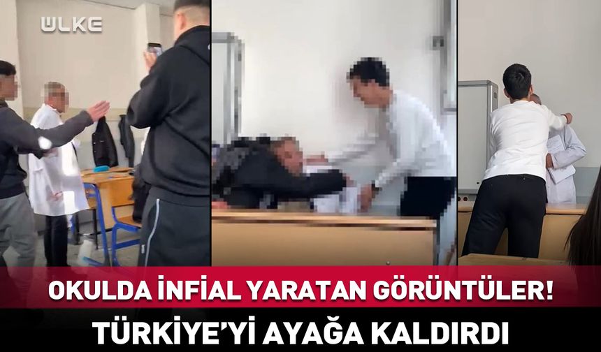 Okulda infial yaratan görüntüler
