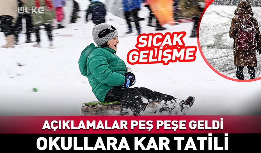 ☃️ Eğitime kar molası...