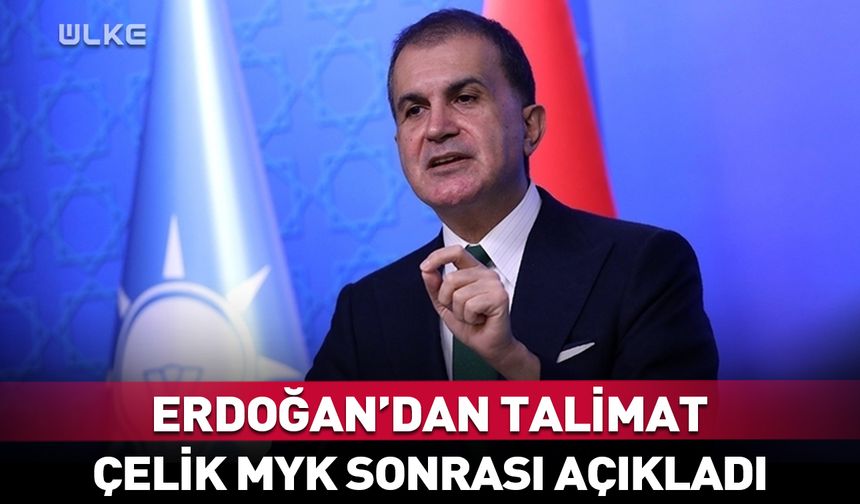 Cumhurbaşkanı Erdoğan’dan talimat! Ömer Çelik açıkladı