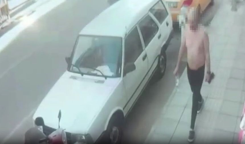 Sokakta çıplak dolaşan Rus gözaltında