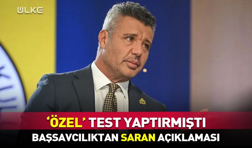 Başsavcılıktan Sadettin Saran açıklaması