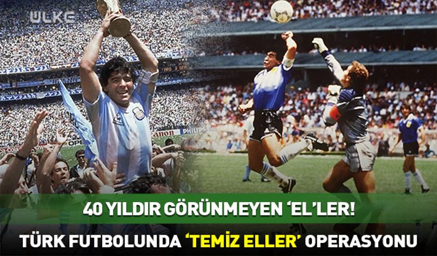 ⚽Futbola adalet 'Temiz Eller'le gelir mi?