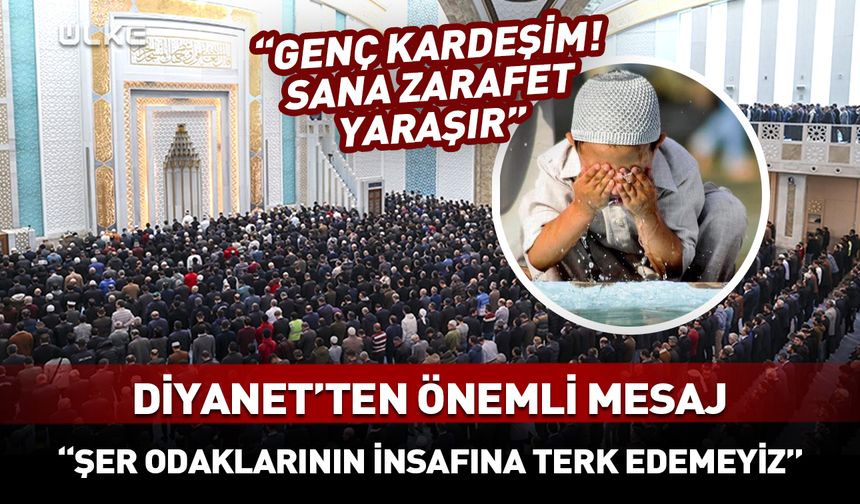 “Gençlerimizi şer odaklarının insafına terk edemeyiz”