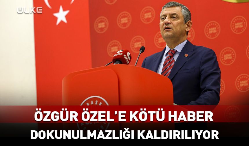 Özgür Özel'e kötü haber! Dokunulmazlığı kaldırılıyor…