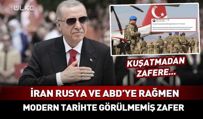 "Modern tarihte eşi görülmemiş başarı..."