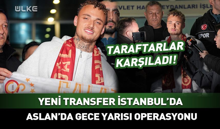 Galatasaray'ın yeni transferi Noa Lang İstanbul'da!