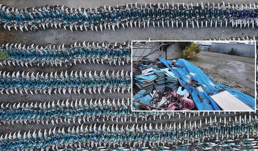 Milyonlar çöpe gitti! CHP’li İBB yönetimi bisikletleri hurdaya çevirdi