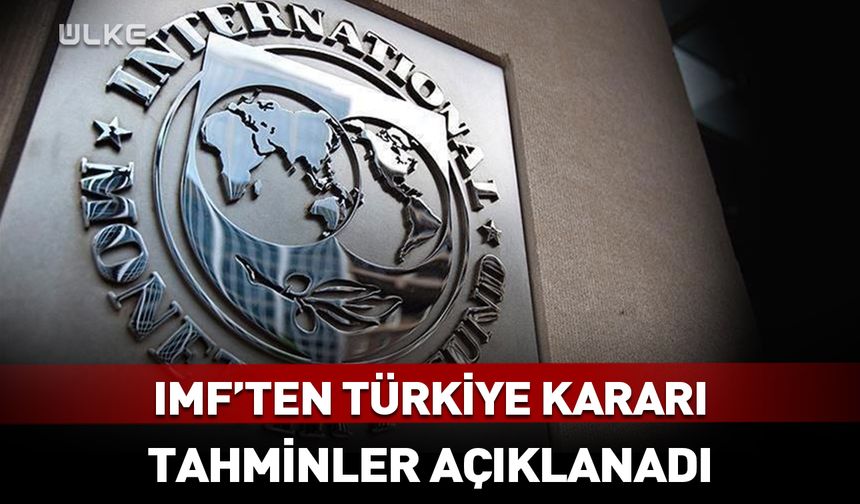 IMF'ten Türkiye kararı