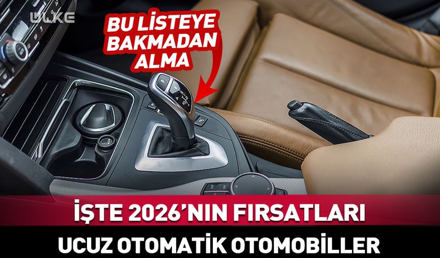 2026 en ucuz otomatik vitesli otomobiller!