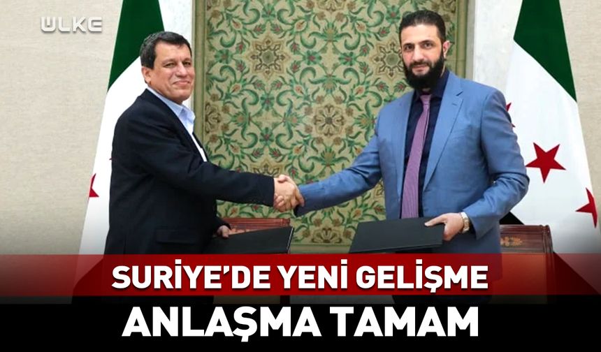 Suriye ile SDG arasında yeni anlaşma