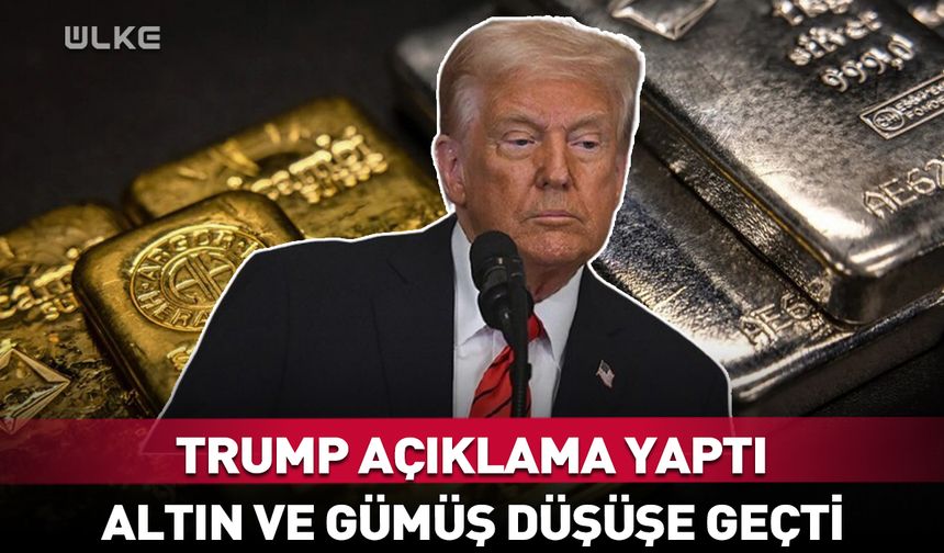 Trump açıklama yaptı: Altın fiyatları düşüşe geçti!