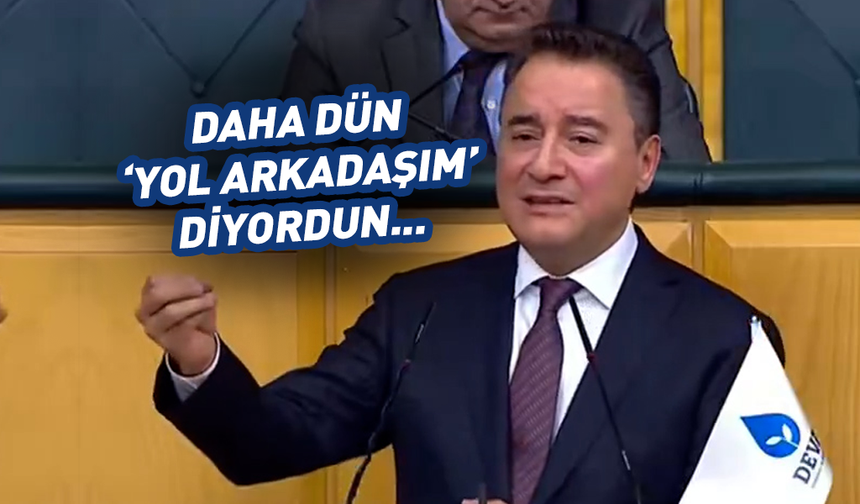 Ali Babacan'dan sert sözler: Daha dün "yol arkadaşım" diyordun...