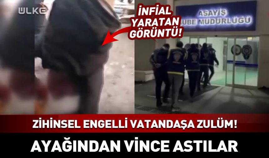 Zihinsel engelli vatandaşa insanlık dışı hareket! Ayağından bağlayarak...