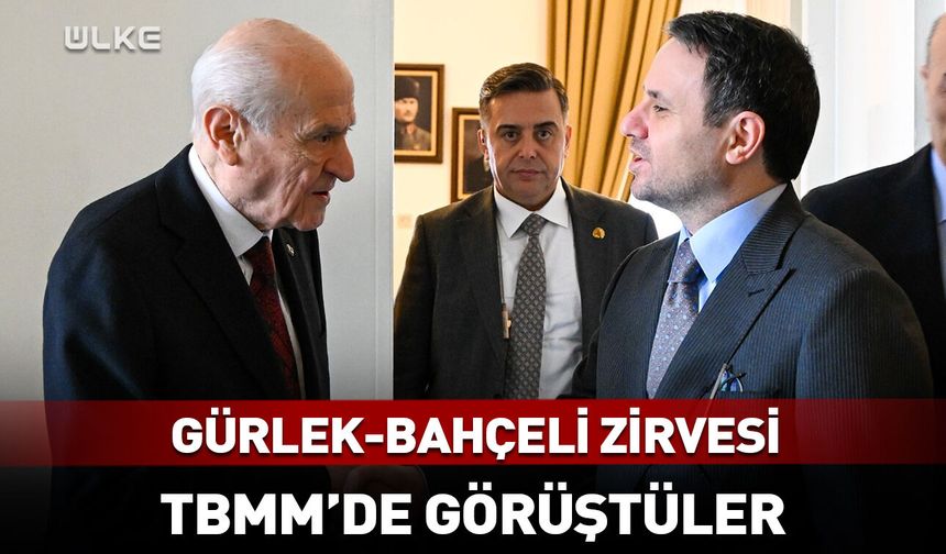 Bakan Gürlek ile Bahçeli'den kritik görüşme