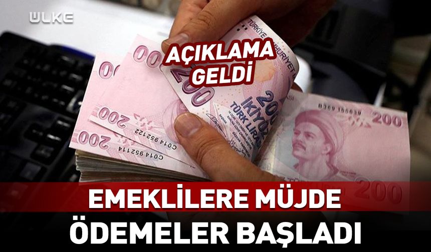 Emeklilere müjde! Açıklama yapıldı