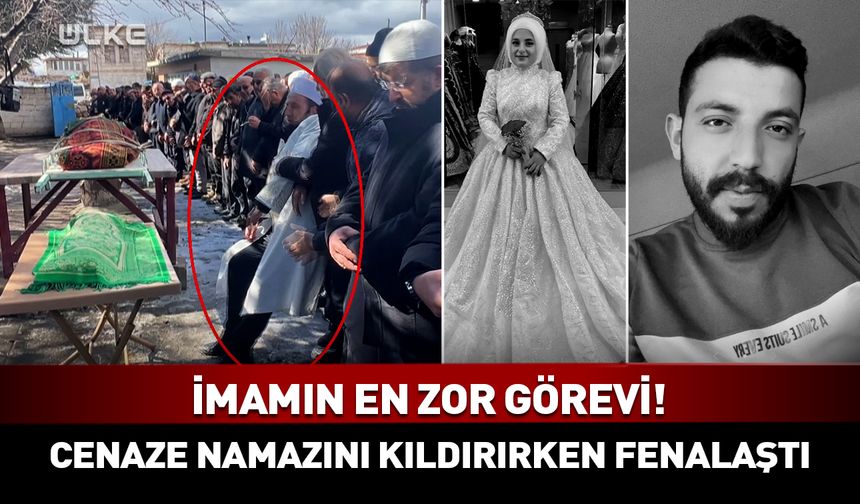En acı görev! İmam kardeşi ve ailesinin cenaze namazını kıldırırken fenalaştı