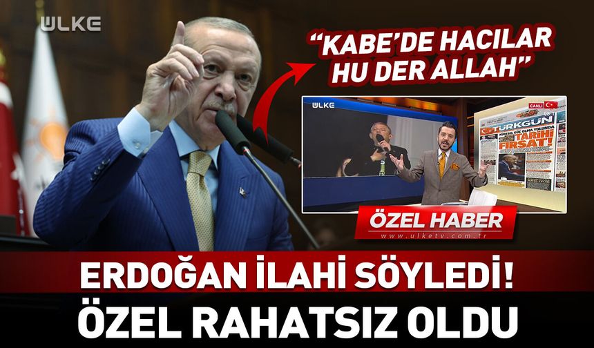 Özgür Özel Erdoğan’ın ilahi okumasından rahatsız oldu