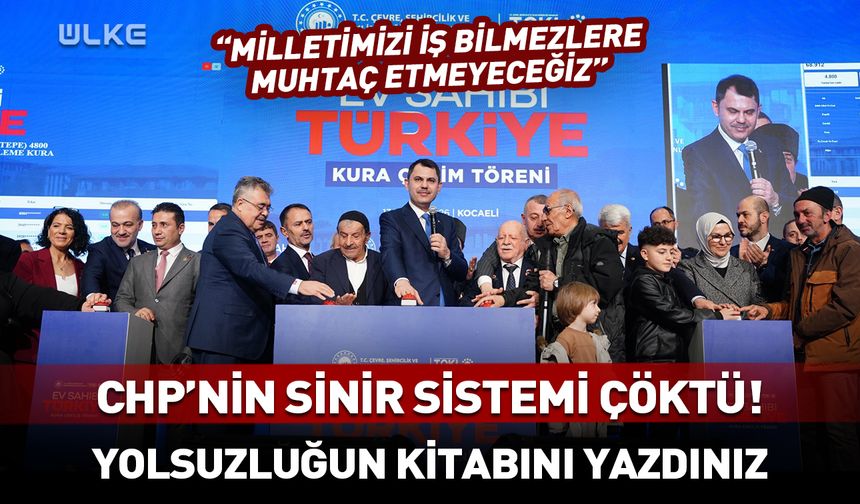 Bakan Kurum'dan CHP'ye: Yolsuzluğun kitabını yazdınız