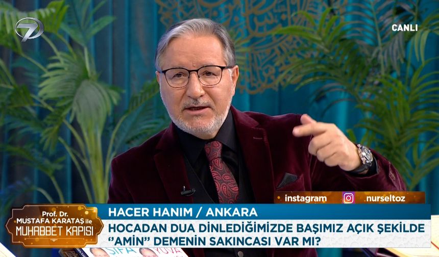 Başı açık dua edilir mi? Mustafa Karataş'tan çarpıcı yanıt