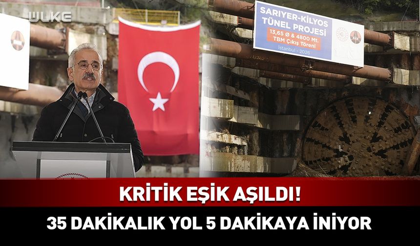Sarıyer-Kilyos Tüneli'nde kritik eşik aşıldı! İstanbul'da 35 dakikalık yol 5 dakikaya iniyor