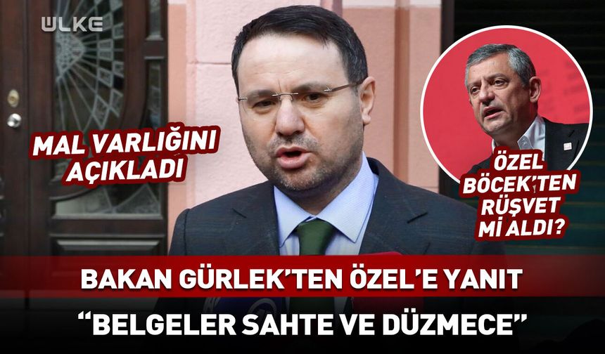 Bakan Gürlek’ten Özel'e yeni yanıt