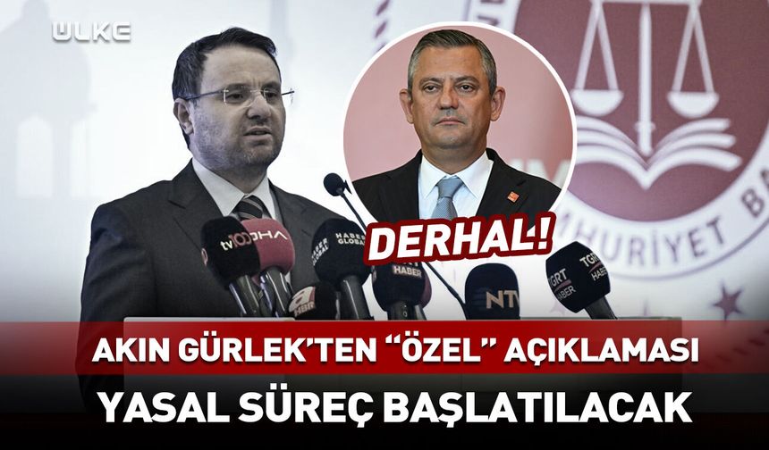 Akın Gürlek'ten Özgür Özel'e dava!