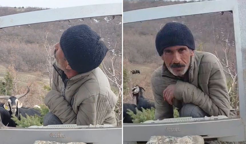 Gülümseten anlar! Çobanın hava durumu sunumu büyük ilgi gördü