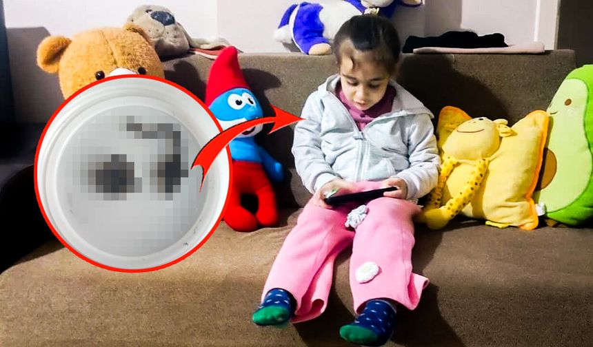 Küçük kızın burnundan çıkan şoke etti!