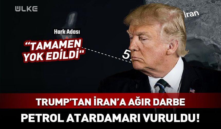 İran'ın petrol atardamarı vuruldu! Trump duyurdu
