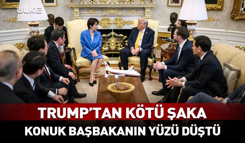 Trump'tan konuk başbakana kötü şaka!