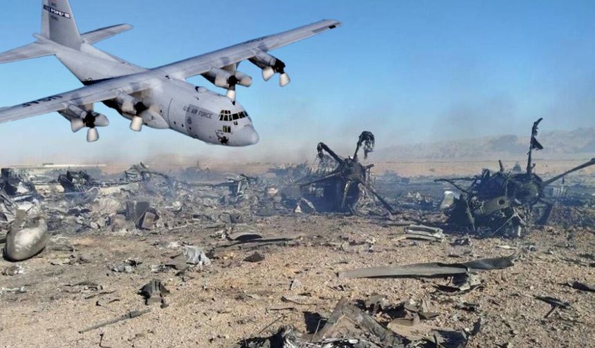 İran ABD'ye ait 2'şer adet C-130 ve Black Hawk düşürdü