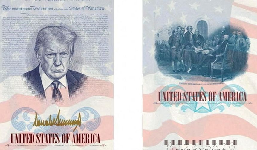 Trump portreli pasaport dönemi!