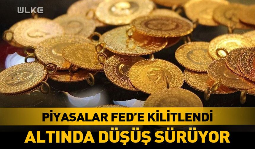 Altın fiyatlarında Fed öncesi sert düşüş!