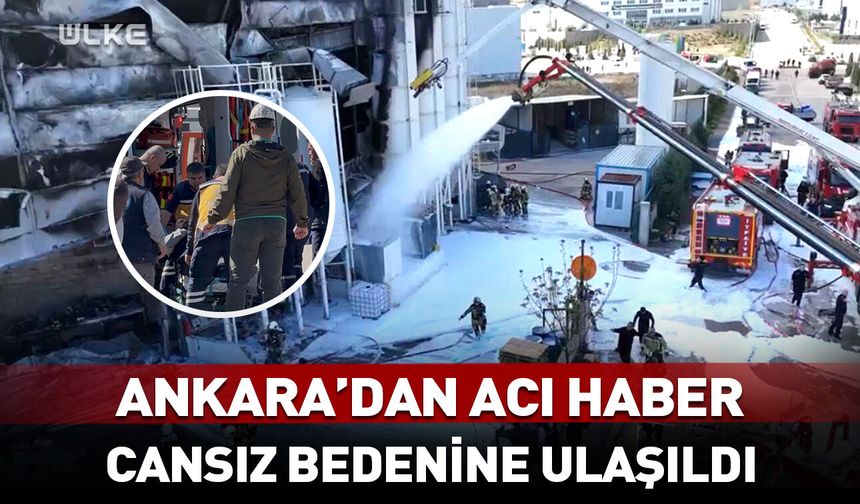 Ankara'dan acı haber