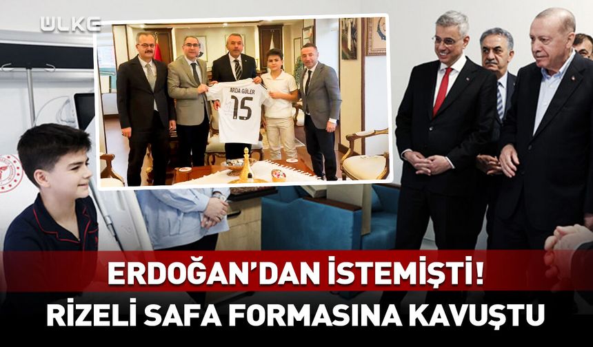 Erdoğan'dan istemişti! Rizeli Safa, Arda Güler formasına kavuştu