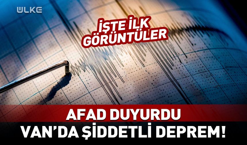 Van'da 5.2 büyüklüğünde deprem!