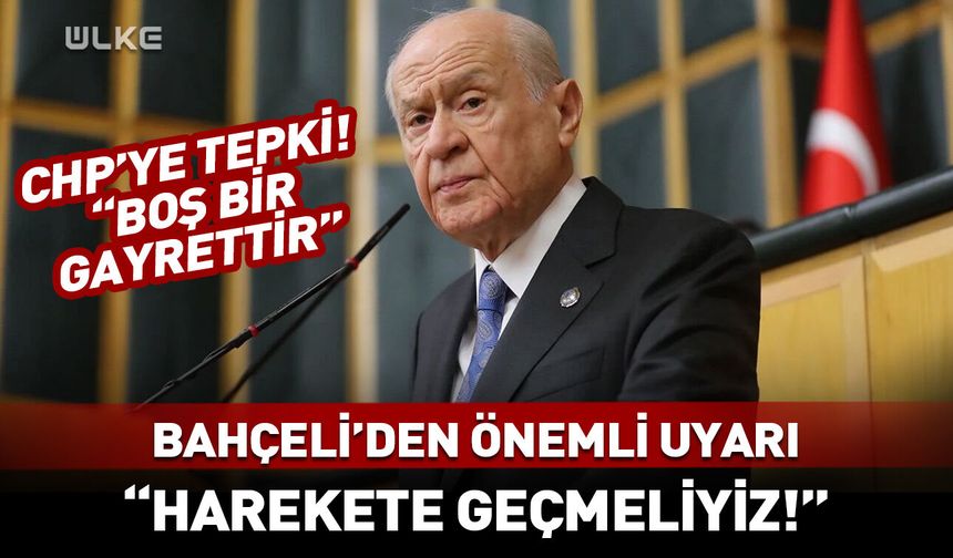 Devlet Bahçeli: Seferberlik masası olmak zorundadır!