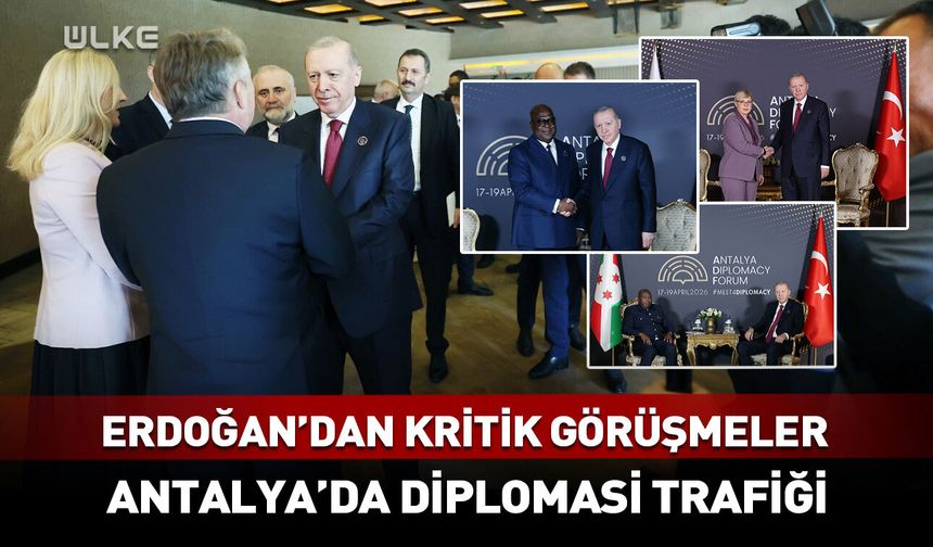 Cumhurbaşkanı Erdoğan'dan yoğun diplomasi trafiği