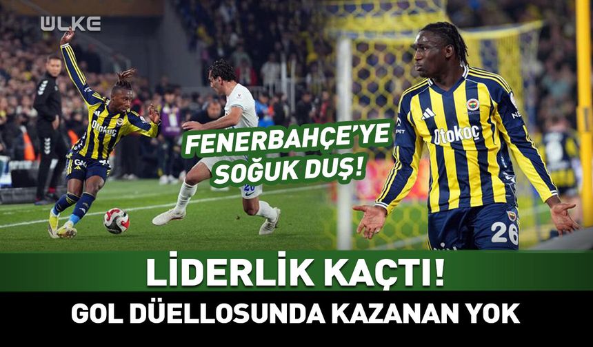 Fenerbahçe 2-2 Çaykur Rizespor maç sonucu önemli dakikalar ÖZET