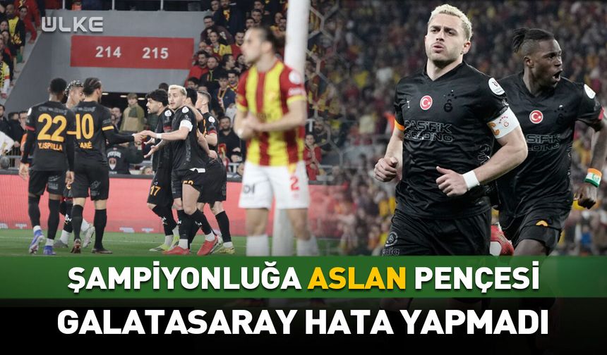Şampiyonluğa ASLAN pençesi