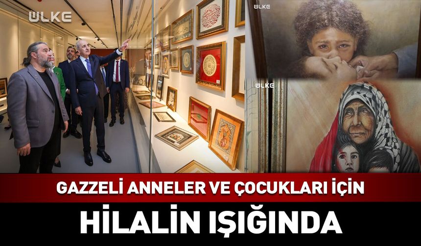 Hilalin Işığında Karma Sanat Sergisi ziyarete açıldı