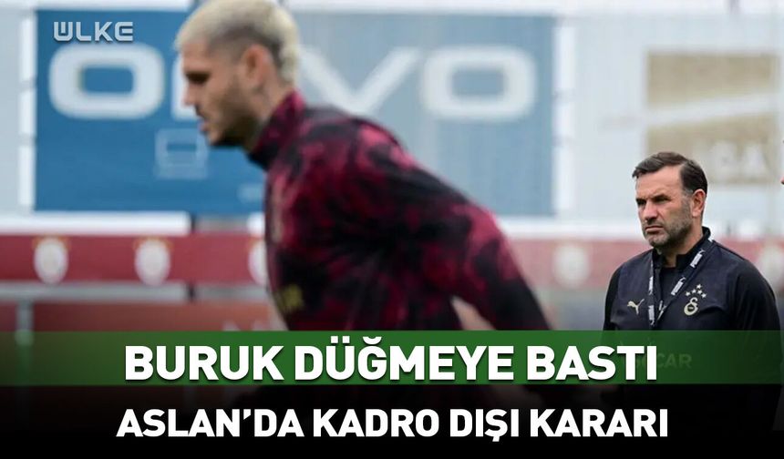 Okan Buruk düğmeye bastı! Galatasaray'da kadro dışı kararı
