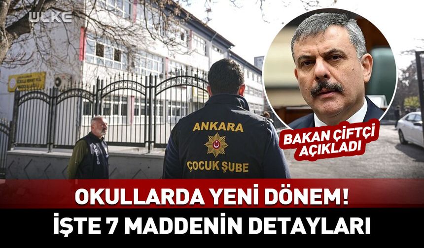 Okul güvenliğinde yeni dönem! Yeni model madde madde açıklandı