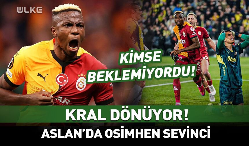 Osimhen'den Fenerbahçe maçı öncesi güzel haber