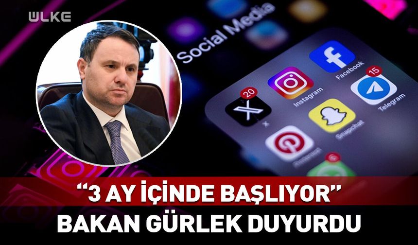 Bakan Gürlek "3 ay içinde başlıyor" diyerek duyurdu!