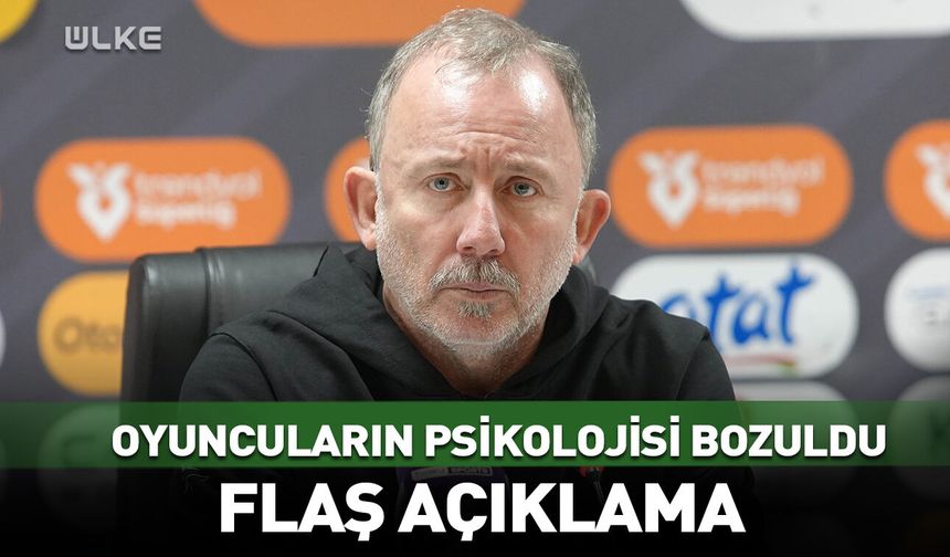 Sergen Yalçın'dan Samsunspor maçı sonrası ilk açıklama